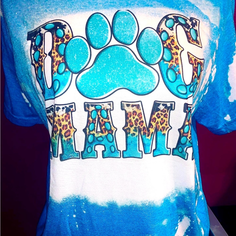 Western dog mama bleached tshirt